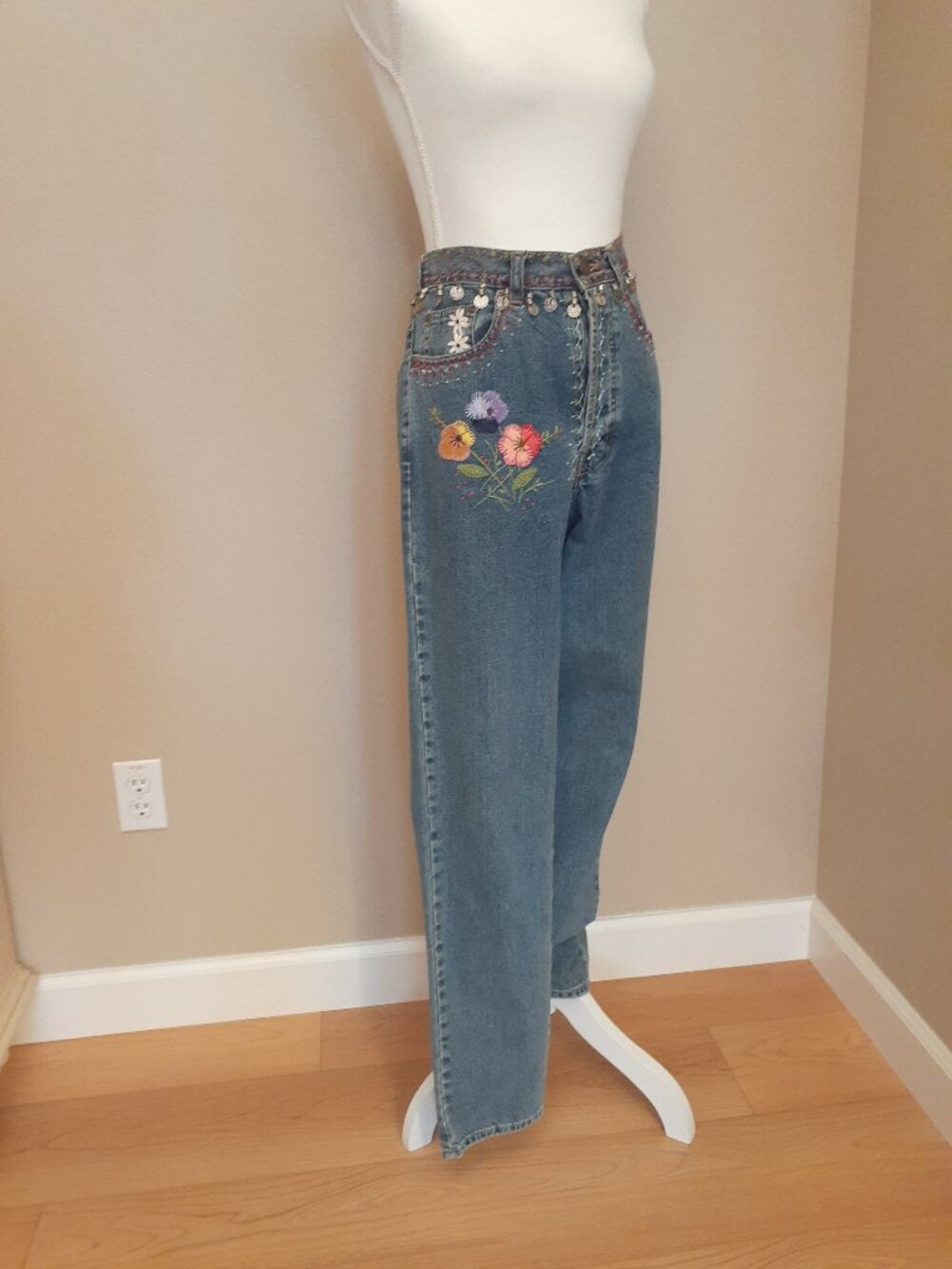 DKNY Jeans Vintage Embellished Jeans